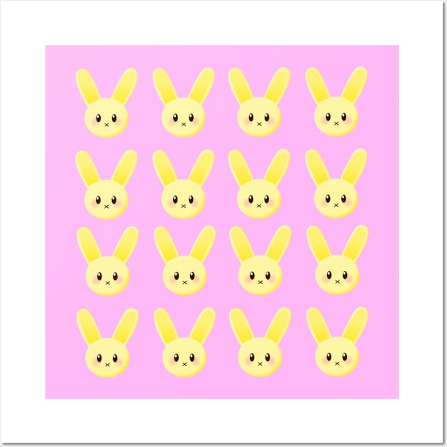 ButterBee the Bunny Pattern Wall Art by Bunnibi